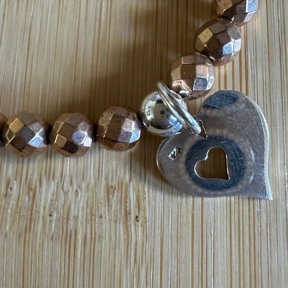 Mother & Daughter / Best Friends Bracelet Set - Rose Gold Hematite w/ SS Charms